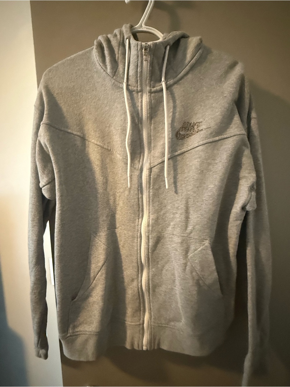 Nike Gray and Blue Gradient Pullover Hoodie
